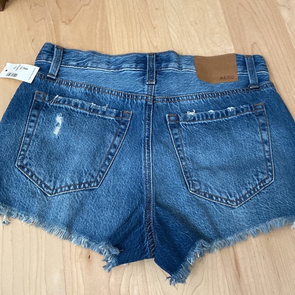 Jean shorts, size 2, blue Jean shorts ripped. - Picture 5 of 7